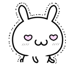 A emotional rabbit sticker #14376333