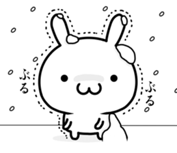 A emotional rabbit sticker #14376340
