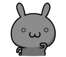 A emotional rabbit sticker #14376350