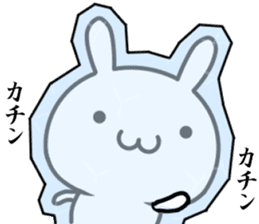 A emotional rabbit sticker #14376351