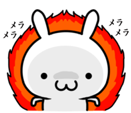 A emotional rabbit sticker #14376352