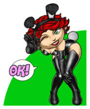 Bunny Cosplay Girl (Revised) sticker #14376608