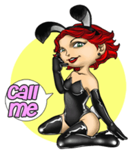 Bunny Cosplay Girl (Revised) sticker #14376610