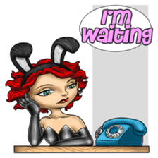 Bunny Cosplay Girl (Revised) sticker #14376615