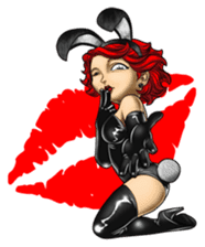Bunny Cosplay Girl (Revised) sticker #14376621