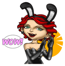Bunny Cosplay Girl (Revised) sticker #14376623