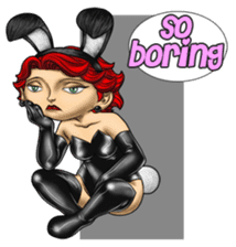 Bunny Cosplay Girl (Revised) sticker #14376624