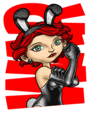 Bunny Cosplay Girl (Revised) sticker #14376625