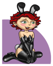 Bunny Cosplay Girl (Revised) sticker #14376628
