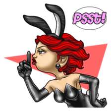 Bunny Cosplay Girl (Revised) sticker #14376633