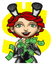 Bunny Cosplay Girl (Revised) sticker #14376636
