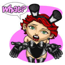 Bunny Cosplay Girl (Revised) sticker #14376639