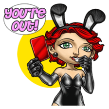 Bunny Cosplay Girl (Revised) sticker #14376640