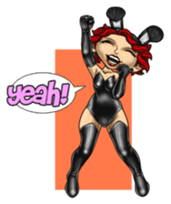 Bunny Cosplay Girl (Revised) sticker #14376642