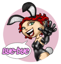 Bunny Cosplay Girl (Revised) sticker #14376643