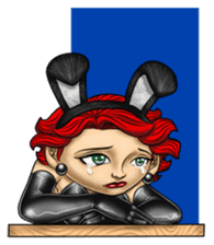 Bunny Cosplay Girl (Revised) sticker #14376644