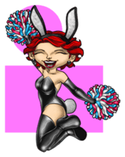 Bunny Cosplay Girl (Revised) sticker #14376645