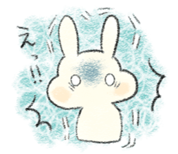 Sticker of a playful rabbit! sticker #14377023