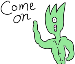 The Grasshopper Man sticker #14377142