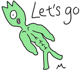 The Grasshopper Man sticker #14377144