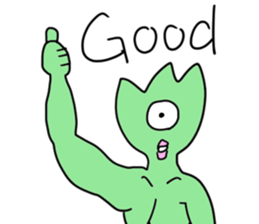 The Grasshopper Man sticker #14377148