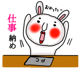 MARO rabbit New Years Holiday Sticker sticker #14377803