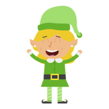 Holiday Elf Friends sticker #14377846