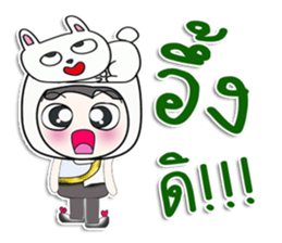 ...Mr. Mikio and rabbit..^^ sticker #14378525