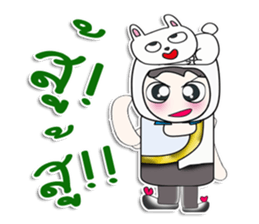 ...Mr. Mikio and rabbit..^^ sticker #14378536