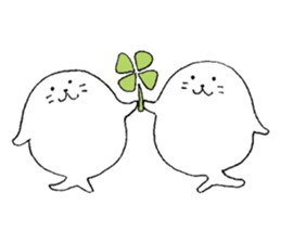 Twins of seals 2 sticker #14378966