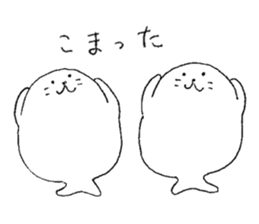 Twins of seals 2 sticker #14378971