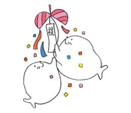 Twins of seals 2 sticker #14378974