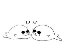 Twins of seals 2 sticker #14378982