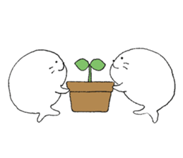 Twins of seals 2 sticker #14378985