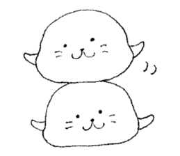 Twins of seals 2 sticker #14378986