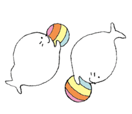 Twins of seals 2 sticker #14378989