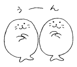 Twins of seals 2 sticker #14378996