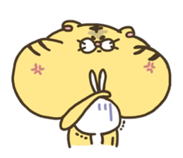 round tiger sticker2 sticker #14379765