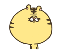 round tiger sticker2 sticker #14379766