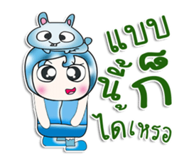 ...Mr. Yoshi and rabbit..^_^ sticker #14379916