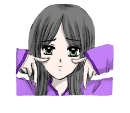 Crying expression sticker #14380998