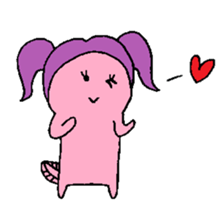 Pigtails Axolotl sticker #14381006