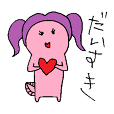 Pigtails Axolotl sticker #14381007