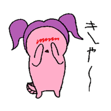 Pigtails Axolotl sticker #14381008