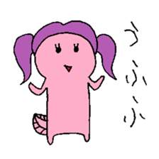 Pigtails Axolotl sticker #14381009