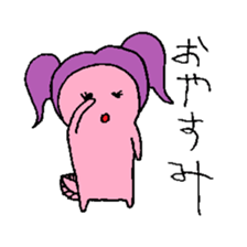 Pigtails Axolotl sticker #14381015