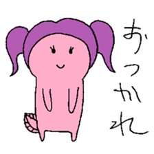Pigtails Axolotl sticker #14381016