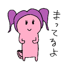 Pigtails Axolotl sticker #14381018