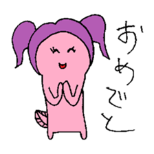 Pigtails Axolotl sticker #14381022
