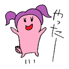Pigtails Axolotl sticker #14381025